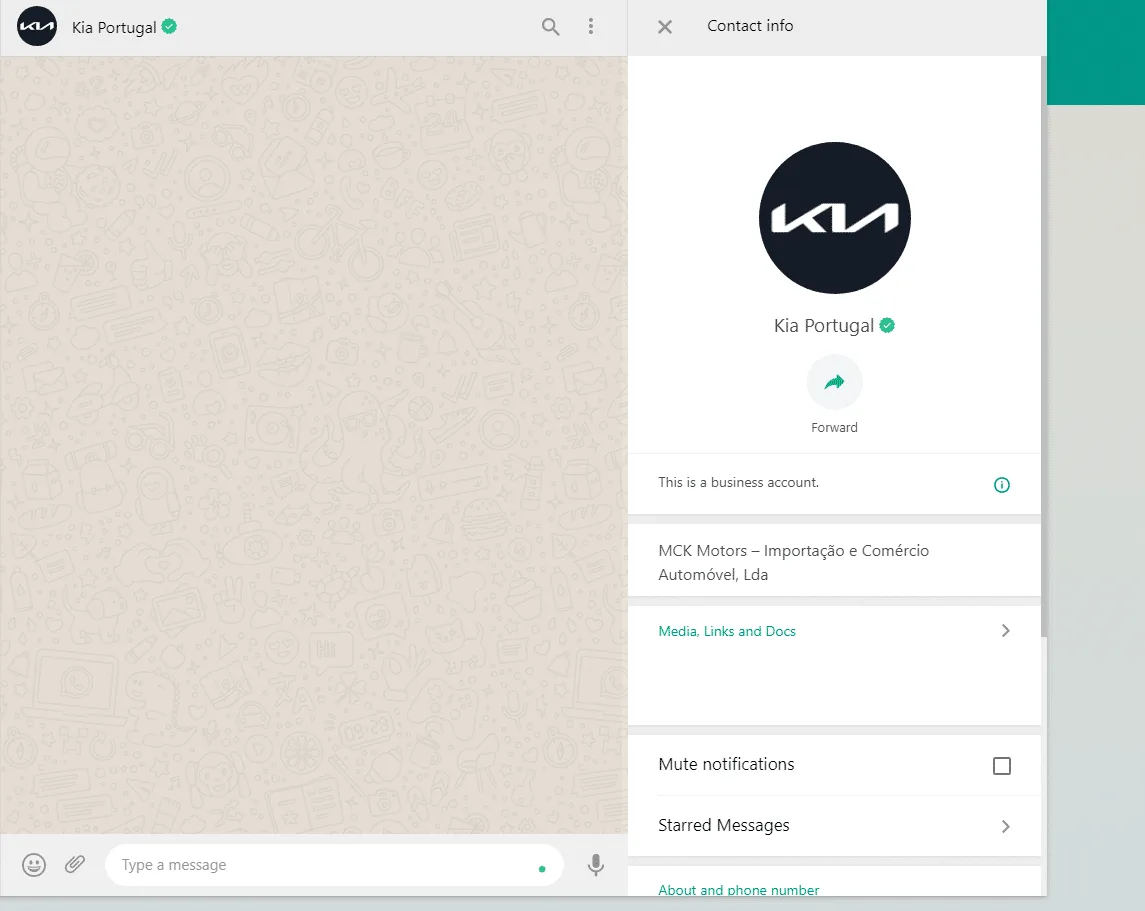 whatsapp business kia