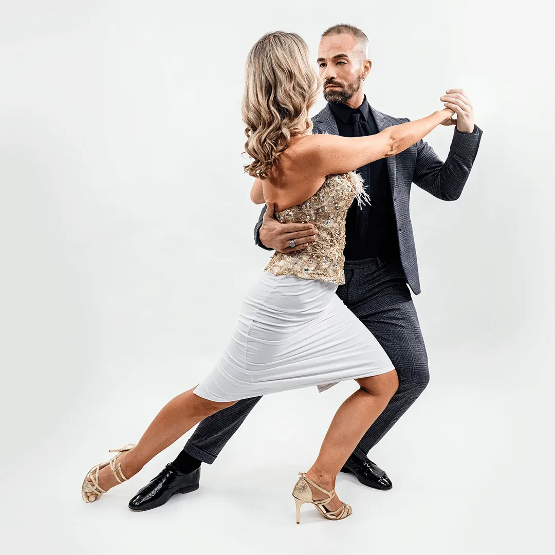 man and woman dancing