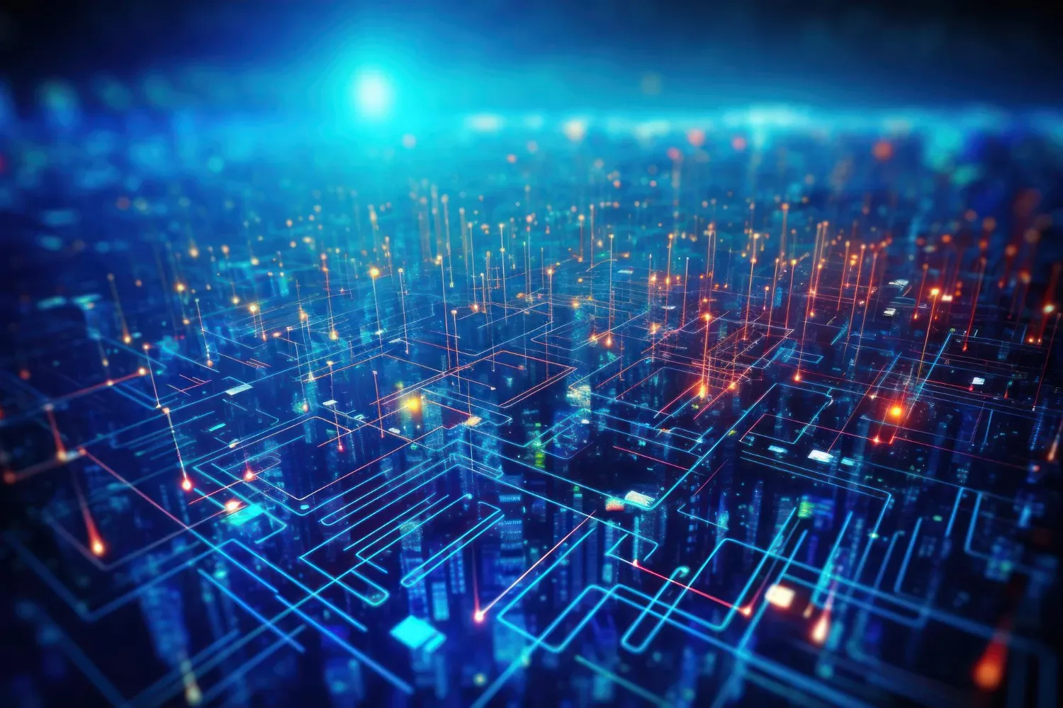 global business internet network connection iot internet things business intelligence concept busines global network futuristic technology background ai generative